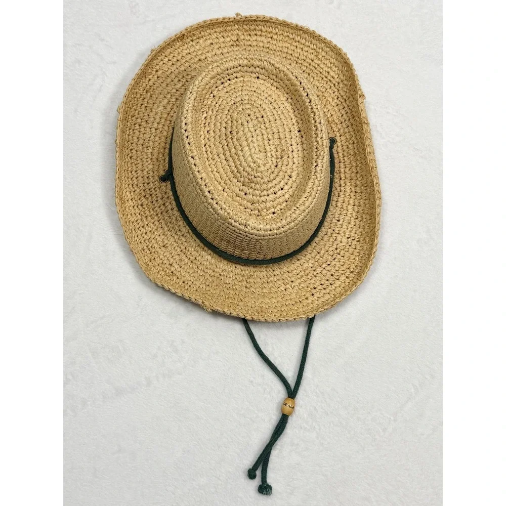 Scala Women's Crocheted Twisted Raffia Outback Beach Sun Hat High End Timeless
